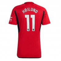 Camiseta Manchester United Rasmus Hojlund #11 Primera Equipación 2023-24 manga corta